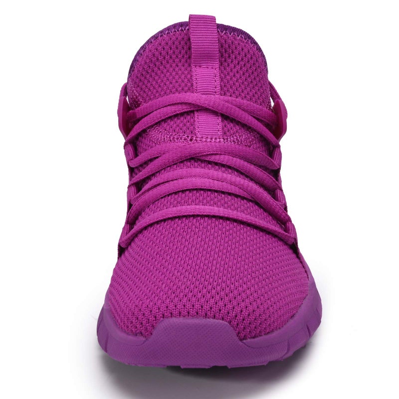 INZCOU Running Shoes Lightweight Tennis Shoes Non Slip Gym Workout Shoes Breathable Mesh Walking Sneakers Purple 8women / 7men - Image 3