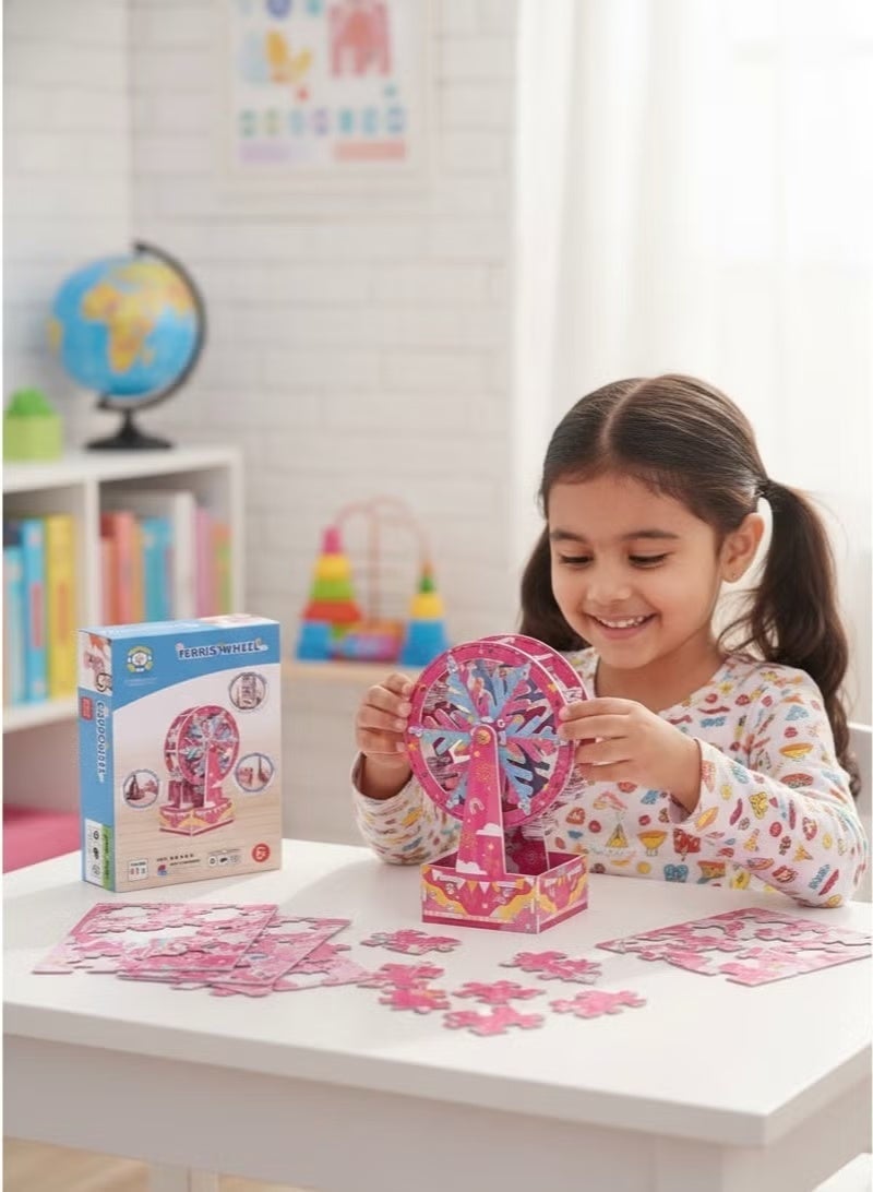 Saudi Select Enchanting STEM DIY Ferris Wheel Building Toy for Early Development - Fun Learning & Education Science Kit, Family Parenting Game, Party Gift for Boys and Girls - Image 2