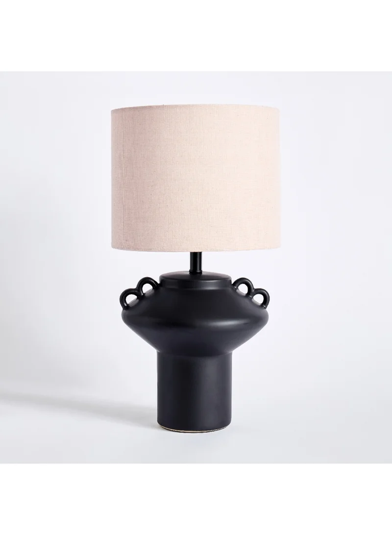 Home Box Harper Table Lamp with Base and Linen Lampshade 22 x 39.5 x 22 cm