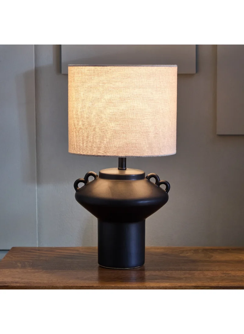 Home Box Harper Table Lamp with Base and Linen Lampshade 22 x 39.5 x 22 cm