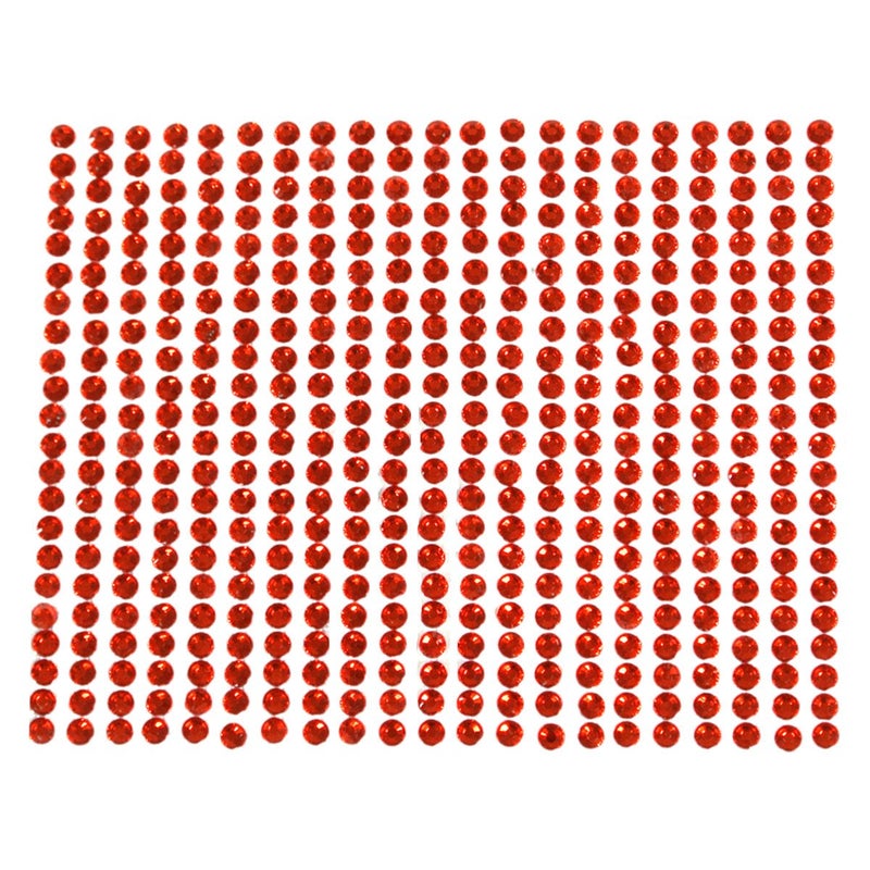 Wrapables 846Piece Adhesive Rhinestone Crystal Diamond Sticker 4mm Red