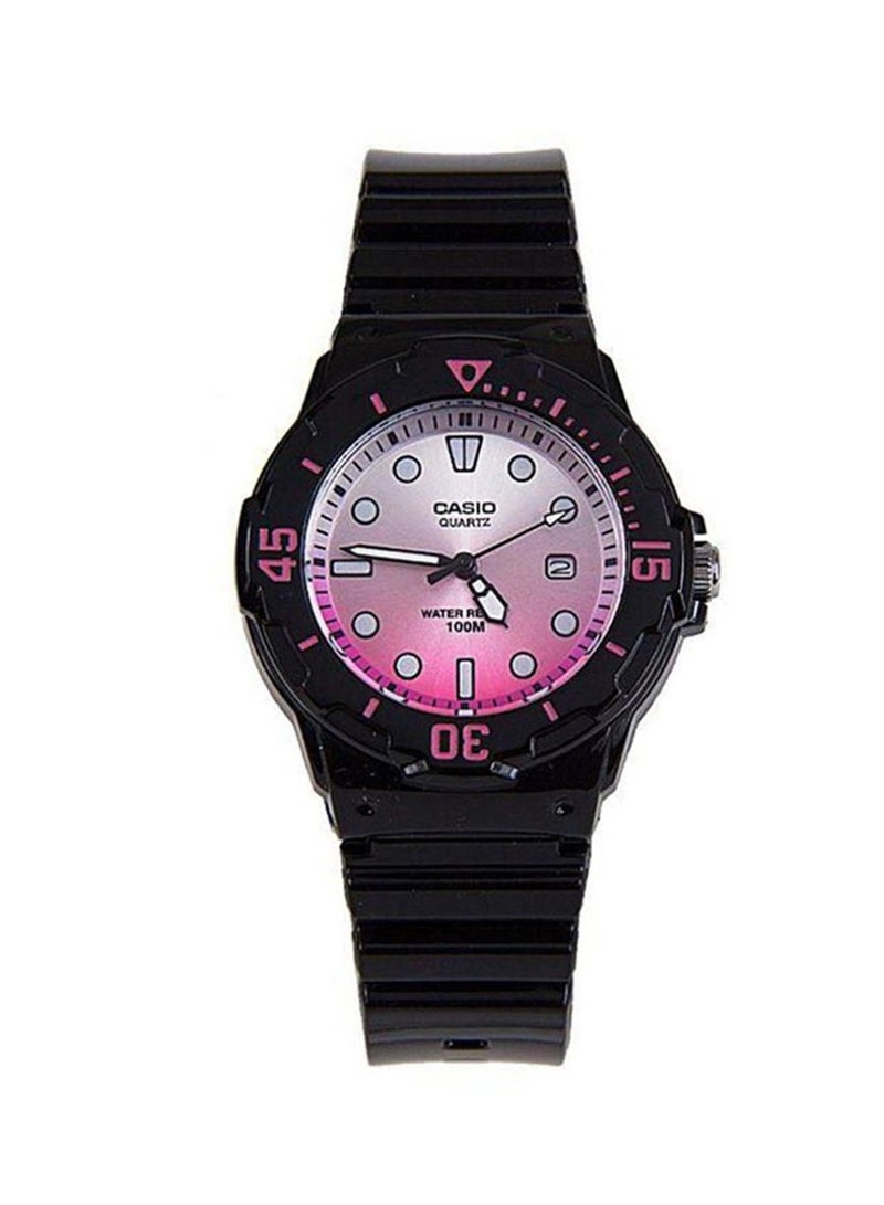 CASIO Women's Water Resistant Analog Watch LRW-200H-4EVDR - 34 mm - Black - Image 1