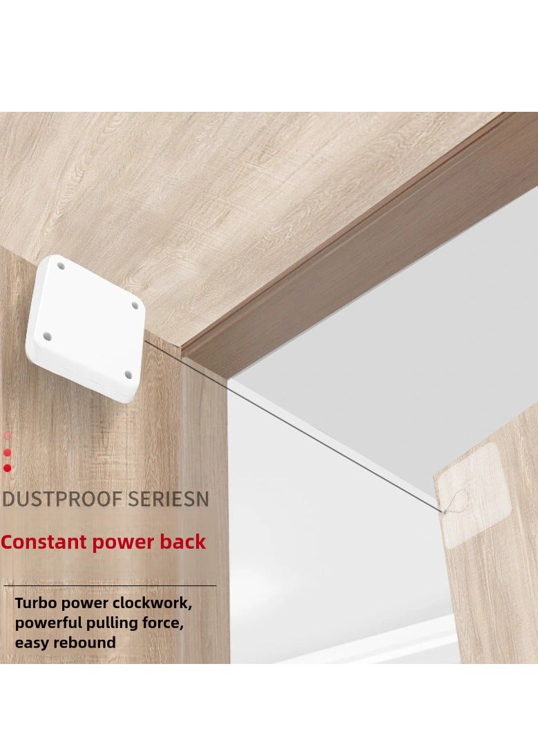 Automatic Sensor Door Closer Punch-free Adjustable Surface Door Stopper Automatically Close Door Bracket Closer telescopic door device wooden door closed sliding door wire pull rope Home Improvement - Image 4