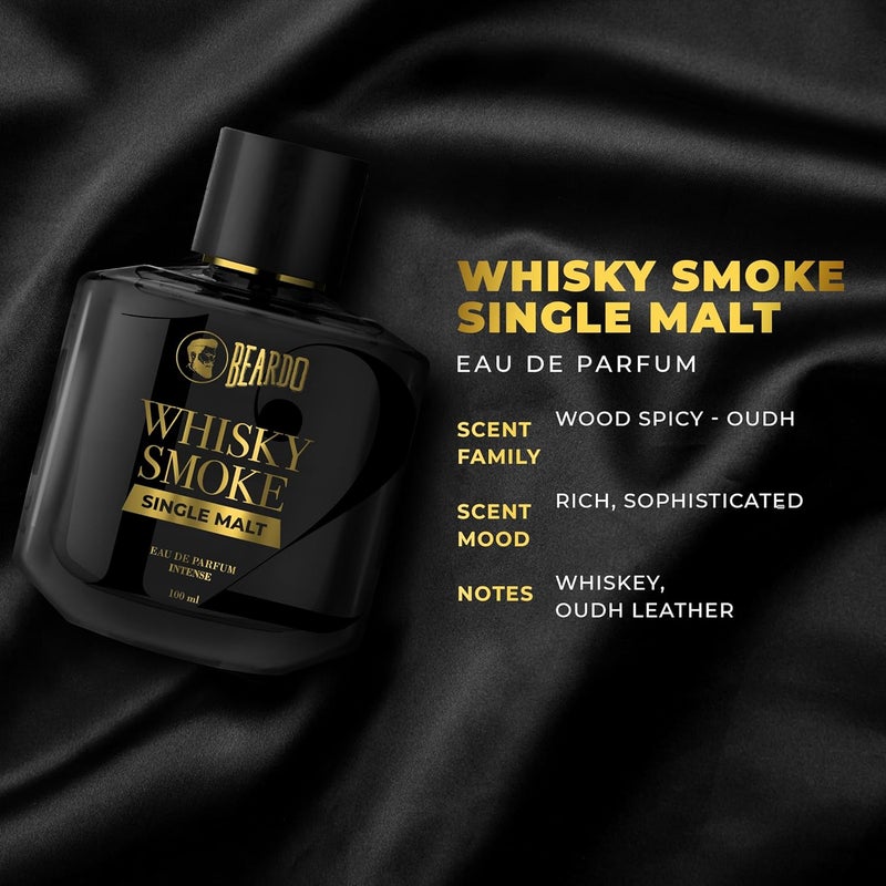 بيردو عطر SINGLE MALT Whisky Smoke للرجال، 100 مل | عطر قوي جدًا (Eau de Parfum) - تركيز عالي | نكهات حارة وخشبية - عطر فاخر من نوع Oudh | هدية للأخ أو الأصدقاء - Image 2