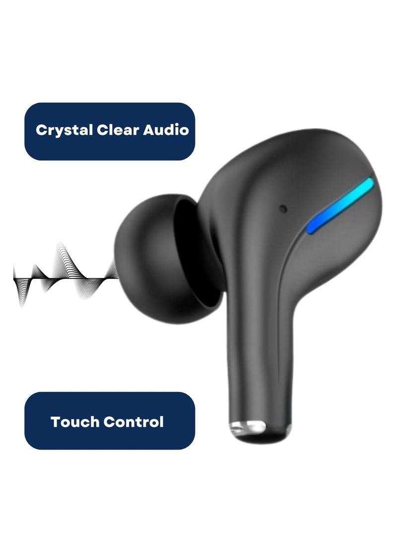 RADALIFESTYLE Air 7 wireless bluetooth TWS in ear earbuds with ENC & low latency (Black)  - Image 5