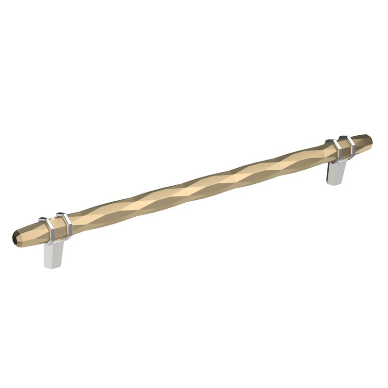 Amerock Cabinet Pull Golden ChampagnePolished Chrome 10116 inch 256 mm CentertoCenter London 1 Pack Drawer Pull Drawer Handle Cabinet Hardware