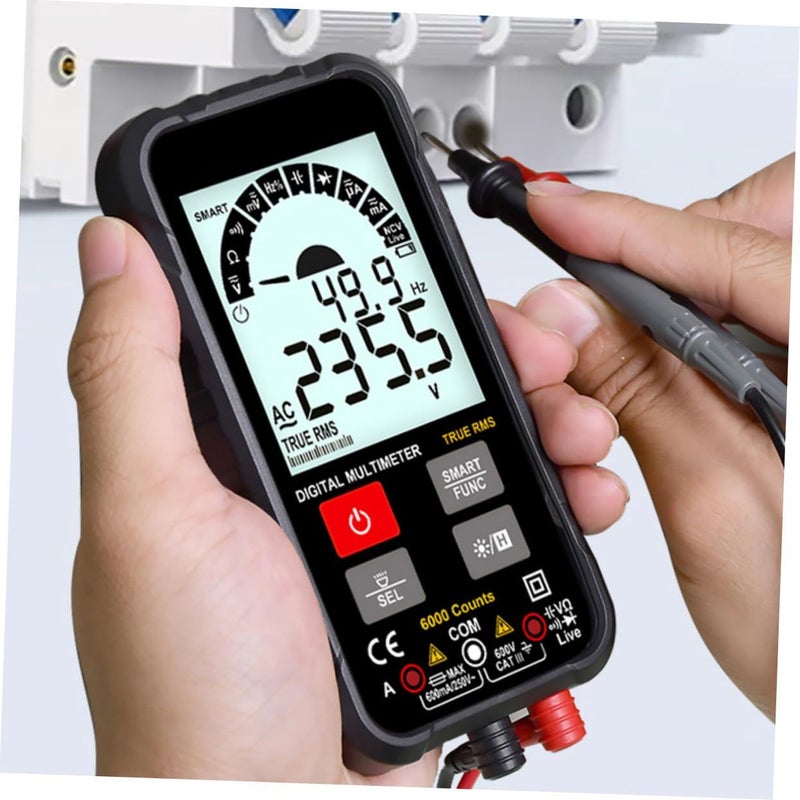 Auto Ranging Digital Multimeter Voltage Tester with Ohm Volt Amp Measurement - Image 5