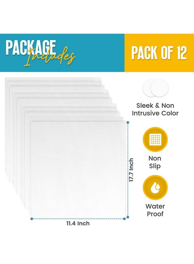 Linda's Essentials Refrigerator Liners for Shelves (12 Pack) by Linda’s Essentials - Non-Adhesive Shelf or Drawer Liner, BPA-Free Fridge Mats for Kitchen & Cabinets, Easy to Clean, Ideal Household Essentials (Clear) - Image 2