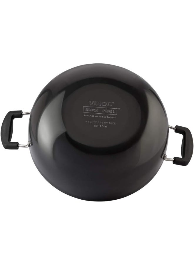 Vinod Hard Anodized Deep Kadai with Glass Lid- 18 cm, 1.6 Ltr Non - Induction - Image 4