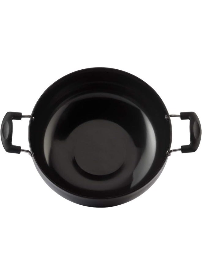 Vinod Hard Anodized Deep Kadai with Glass Lid- 18 cm, 1.6 Ltr Non - Induction - Image 3