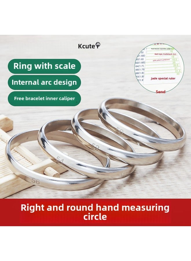 Round Bracelet Measuring Ring 50-68 Wrist Measuring Inner Diameter Measuring Jade Ring Mouth Ring Number Gold And Silver Bracelet Measuring-Model:Circle Bracelet (No. 64)  - Image 2