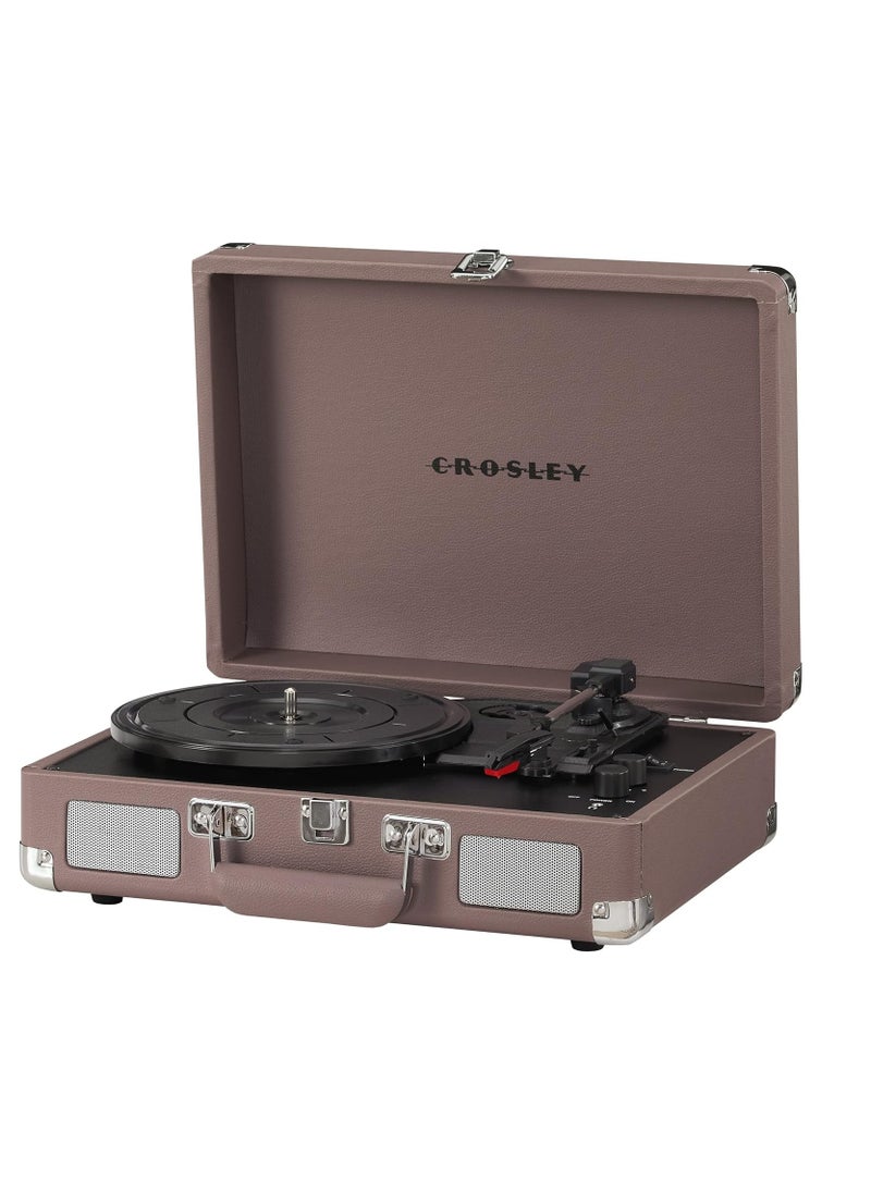 Crosley Crosley CR8005F-PS Cruiser Plus Vintage 3-Speed Bluetooth in/Out Suitcase Turntable Purple Ash  - Image 2