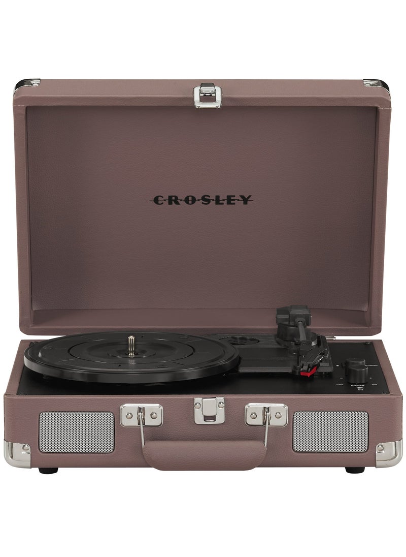 Crosley Crosley CR8005F-PS Cruiser Plus Vintage 3-Speed Bluetooth in/Out Suitcase Turntable Purple Ash  - Image 1