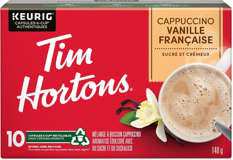 Tim Hortons French Vanilla Cappuccino K-Cup Pods - 8 Count - Image 4