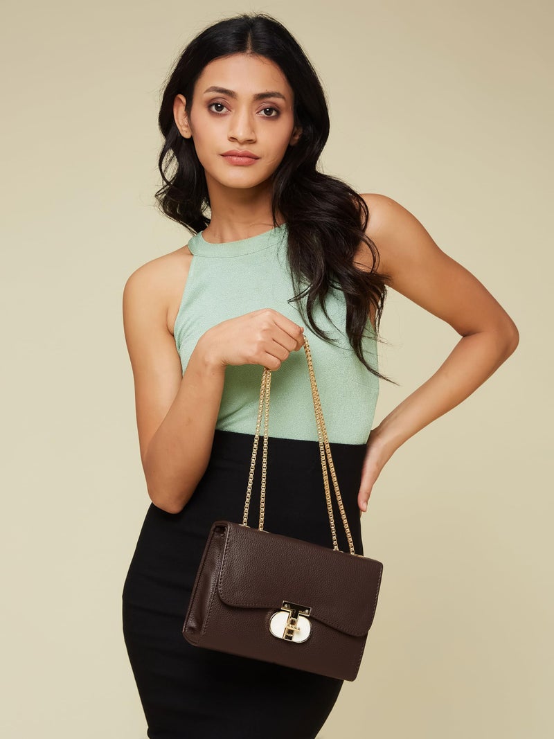 Fargo PU Women's Sling Bag Cross-Body (Brown) - Image 2