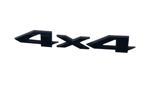 OAN Metal 3D 4X4 Letter Logo Badge for Cars (Black 4X4) - Image 1