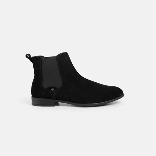 Mochi Men's Black Suede Chelsea Boot UK/8 EU/42(19-692) - Image 4