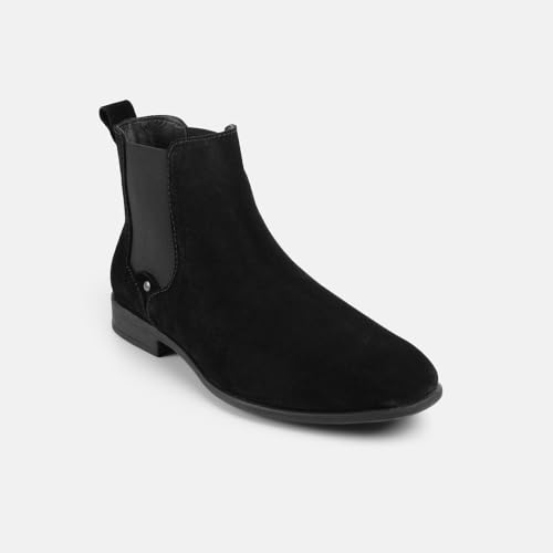 Mochi Men's Black Suede Chelsea Boot UK/8 EU/42(19-692) - Image 3