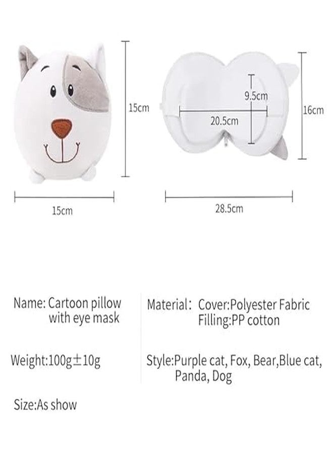 Kunji Travel Neck Pillow with Eye Mask - Ultra Soft Velvet U-Shaped Pillow for Comfortable Air, Car, Train & Bus Travel (Multicolor, Standard Size) - Image 4