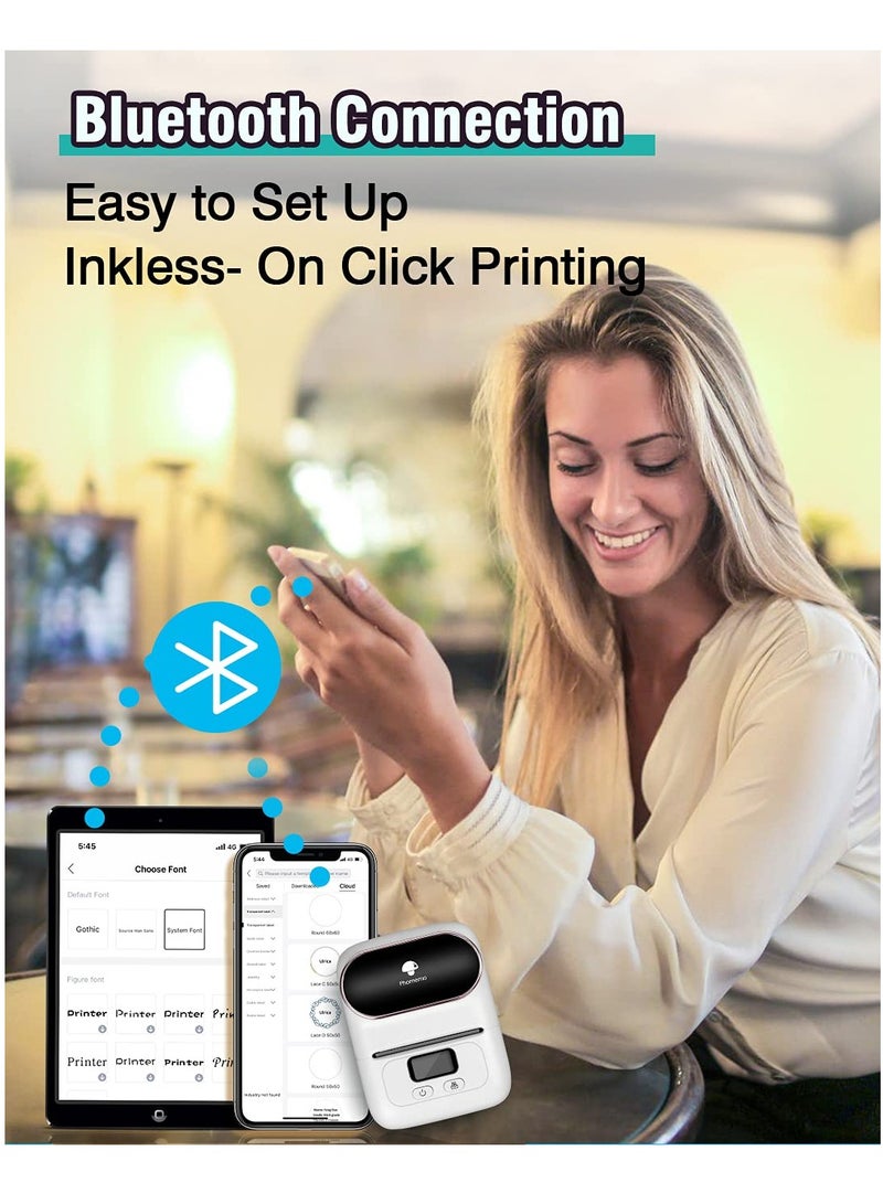 Bluetooth Barcode Label Makers Printer Portable Thermal Printer