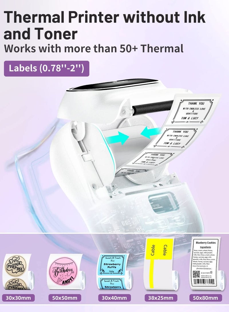 Bluetooth Barcode Label Makers Printer Portable Thermal Printer