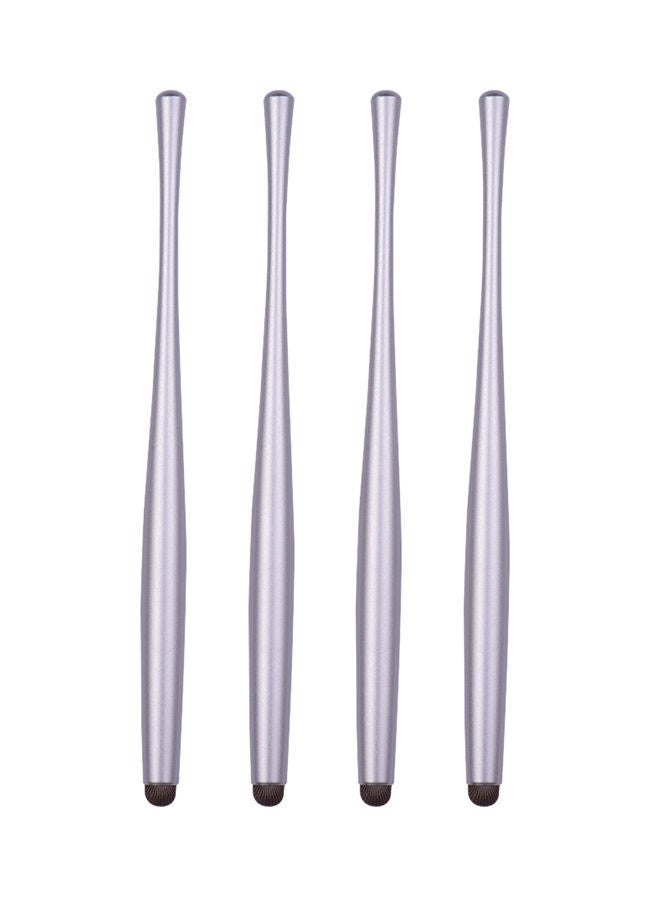 NIBEMINENT Capacitive Stylus Pens With Tips Slim Waist Sensitive Touch Screen Silver - Image 1