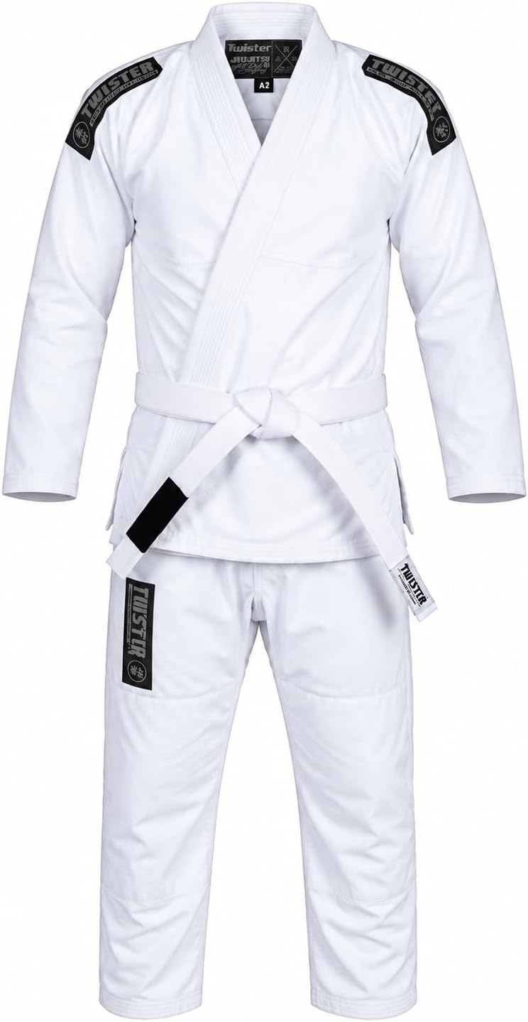 twister fight wear Twister BJJ Gi Basic 3.0 Brazilian Jiu Jitsu Gi - Preshrunk Pearl Weave 475g 100% Cotton - Image 2