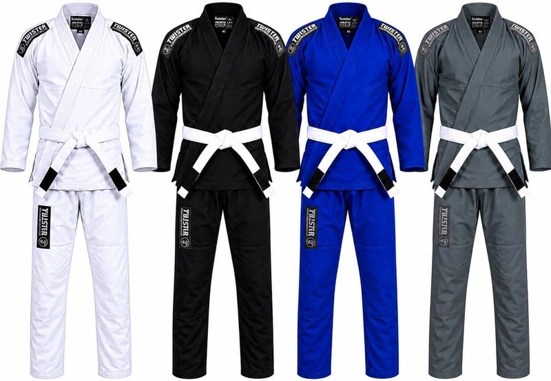 twister fight wear Twister BJJ Gi Basic 3.0 Brazilian Jiu Jitsu Gi - Preshrunk Pearl Weave 475g 100% Cotton - Image 1