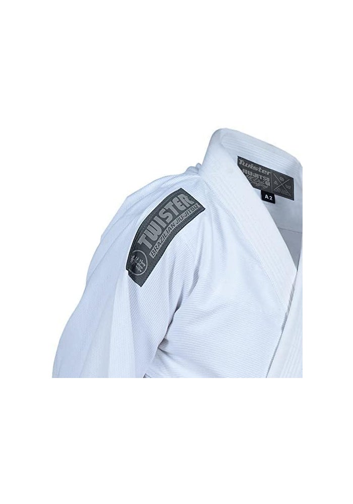 twister fight wear Twister BJJ Gi Basic 3.0 Brazilian Jiu Jitsu Gi - Preshrunk Pearl Weave 475g 100% Cotton - Image 3