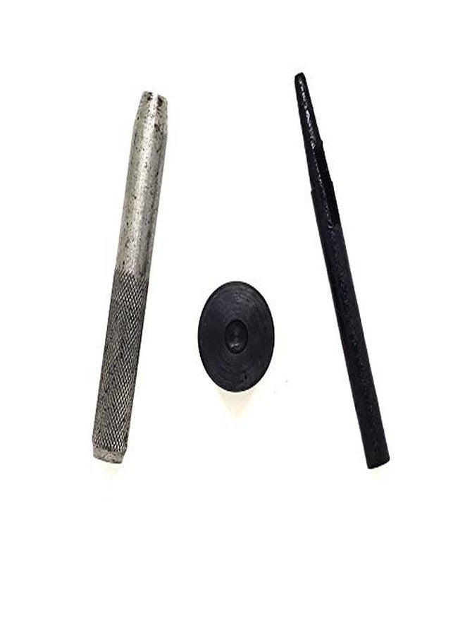 Nimida® Tool Kit for Double Cap Rivets | Medium Size-9 mm |Knocking Tool with Anvil and holecutter - Image 2