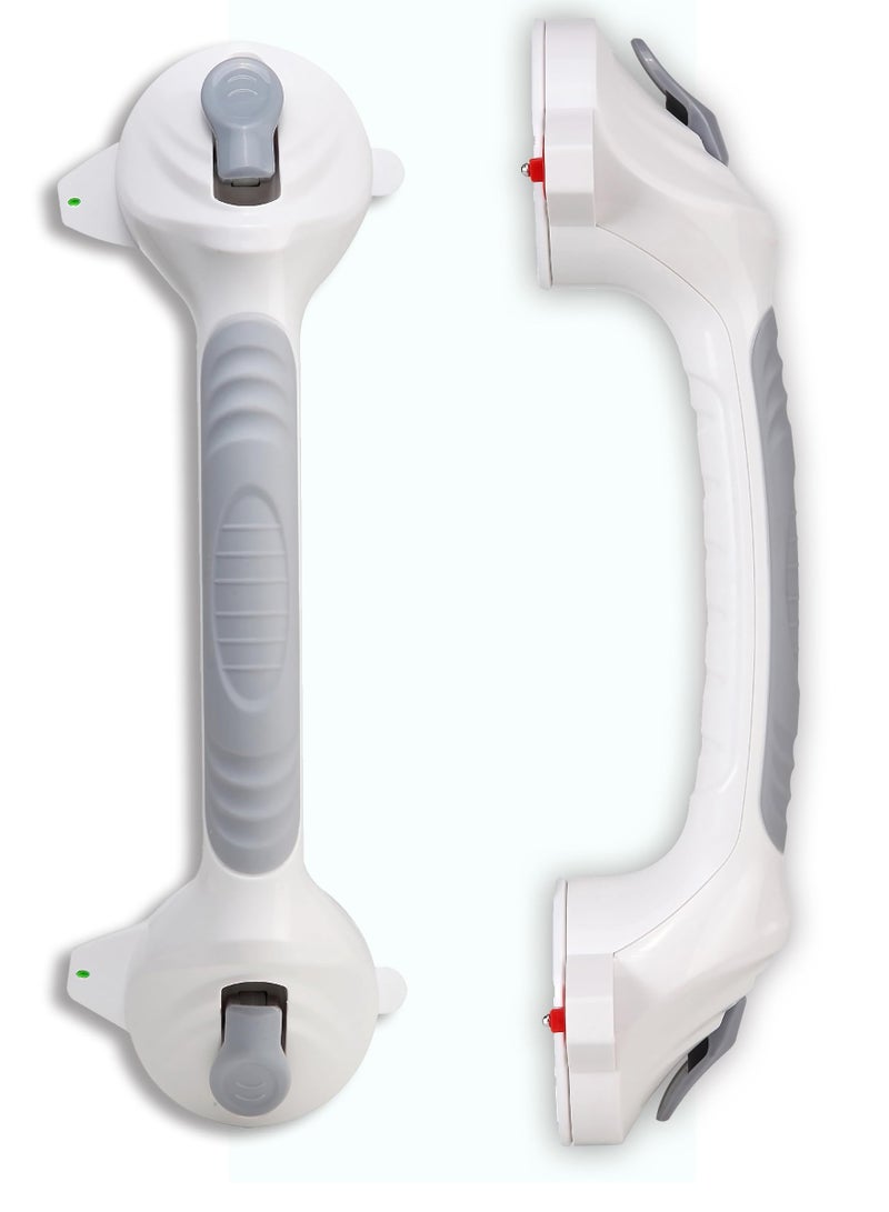 SYOSI Shower Grab Bars for Bathtubs and Showers, 1 Pack, 15 Inch Strong Suction Anti-Slip Handle, Safety Grab Bar for Seniors, Elderly Bathroom Support with Indicators - Image 1