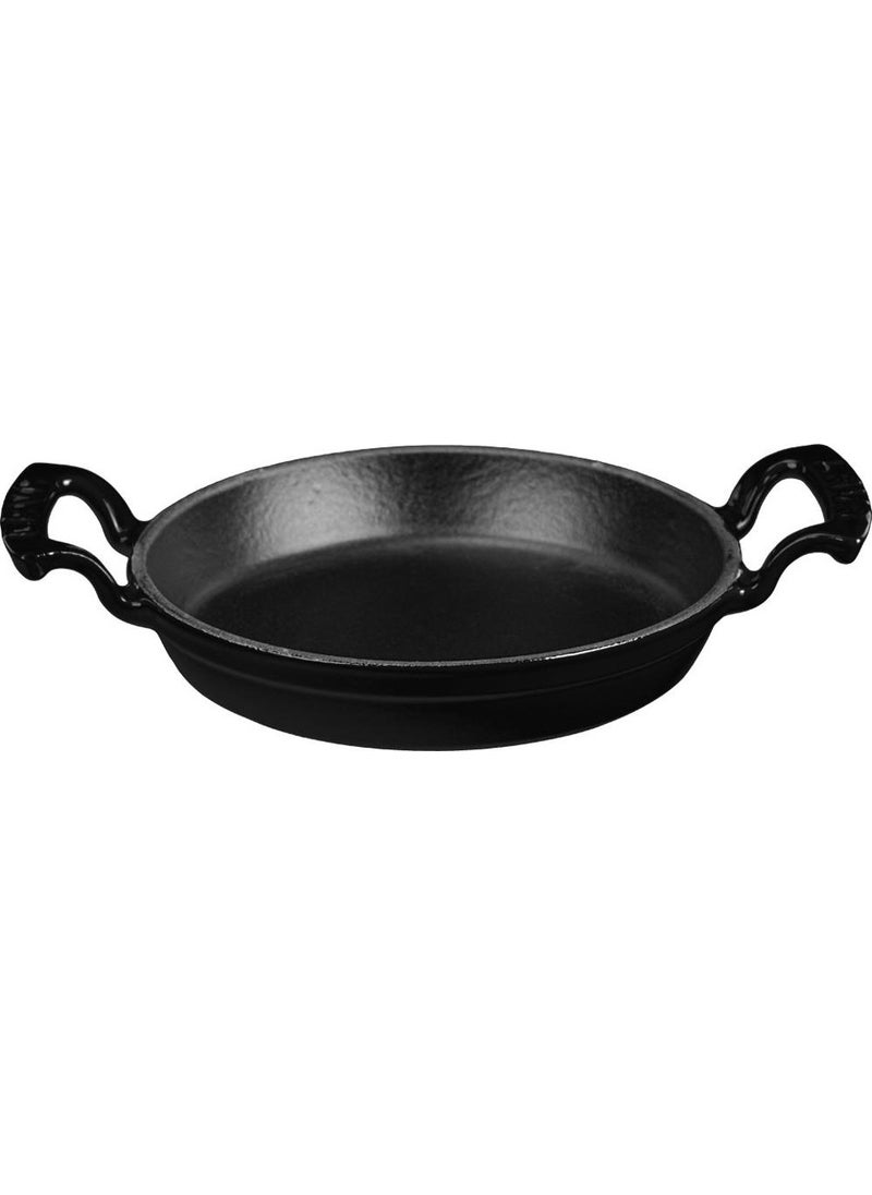 Lava Casting Round Pan Cast Iron Solid Double Handle 16 cm  - Image 1