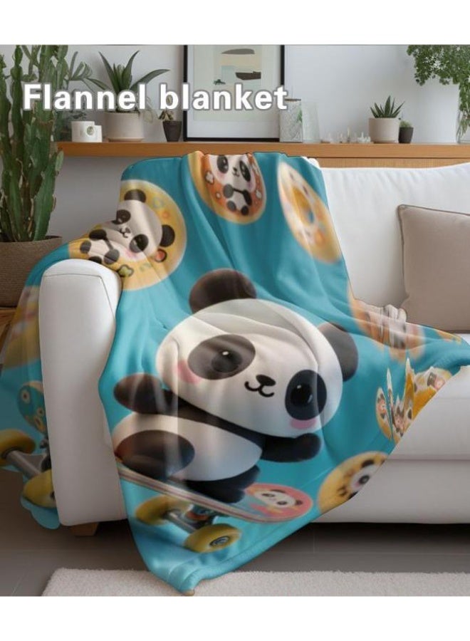 عام بطانية رقيقة من الفانيلا الكرتونية للأطفال والرضع (دافئة ومريحة، ومناسبة للنوم والألعاب) 70 سم * 100 سم - Image 5