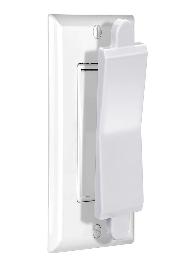 PSZEZNZ Child Proof Switch Cover and Guard - Light Switch Blocker and Lock (White, 1 Piece) - Image 1