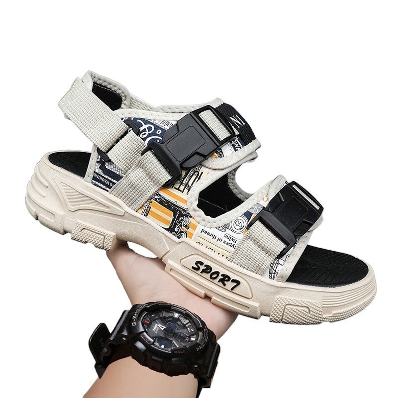 Sandals Men'S Summer Cyber Popular Casual Boys Sports Vietnam Driving Sandals Men'S Soft Sole Beach Shoes - Image 5