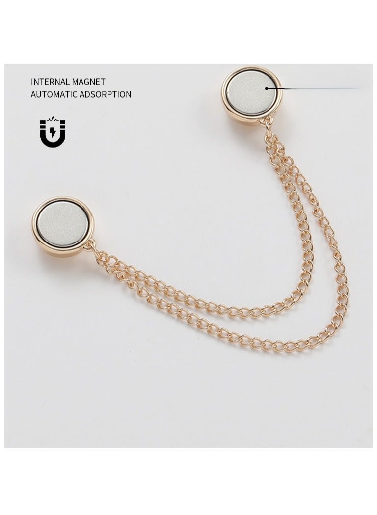 10 Pairs Magnetic Hijab Pins, Premium Strong Hijab Magnetic Pins, Strength Magnetic Hijab Pins Buttons Scarf and Hijab Magnets, Scarf Magnetic Hijab Pins Buttons Scarf Clips for Women, Magnetic Clip For Fixing Trouser Legs, Changing Trouser Legs, Shortening Cuffs, A magic Tool For Waist Zippers, And A Metal Leg Retraction Clip For Fixing  - Image 2