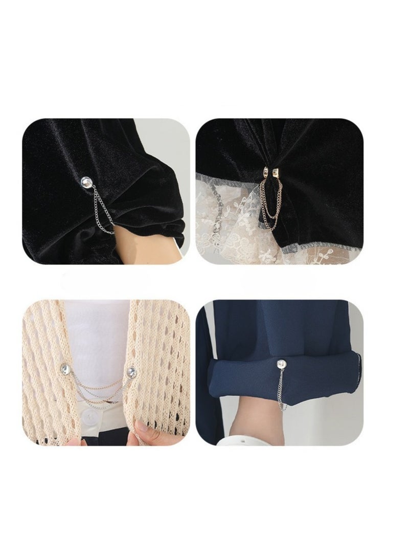 10 Pairs Magnetic Hijab Pins, Premium Strong Hijab Magnetic Pins, Strength Magnetic Hijab Pins Buttons Scarf and Hijab Magnets, Scarf Magnetic Hijab Pins Buttons Scarf Clips for Women, Magnetic Clip For Fixing Trouser Legs, Changing Trouser Legs, Shortening Cuffs, A magic Tool For Waist Zippers, And A Metal Leg Retraction Clip For Fixing  - Image 5
