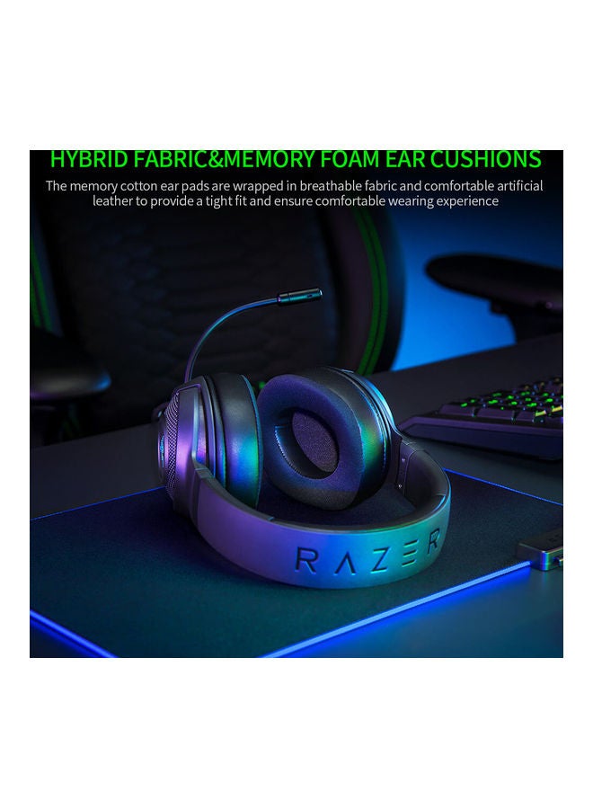 RAZER Kraken V3 X Wired Gaming Headset 7.1 Surround Sound Headset With TRIFORCE 40mm Driver Unit HYPERCLEAR Cardioid Microphone - Image 5