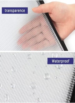 Generic 6 Pack Mesh Zipper Pouch Document Bag Waterproof Zip File Folders for School Office Supplies Travel Storage Bags (White)  - Image 4
