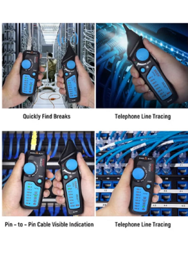 Multi-functional Network Cable Tester for RJ11 RJ45 Lan Cable with Probe Ethernet