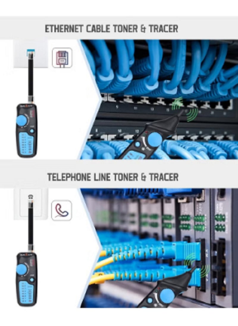 Multi-functional Network Cable Tester for RJ11 RJ45 Lan Cable with Probe Ethernet