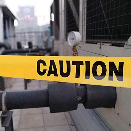 KINGPLAST Yellow Caution Tape Roll - 3 Inch 1000 Feet Warning Tape Barricade Tape Danger Tape Yellow Police Tape Non Adhesive Tape Caution Tape Crime Scene tape - Image 5