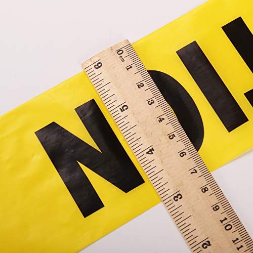KINGPLAST Yellow Caution Tape Roll - 3 Inch 1000 Feet Warning Tape Barricade Tape Danger Tape Yellow Police Tape Non Adhesive Tape Caution Tape Crime Scene tape - Image 4