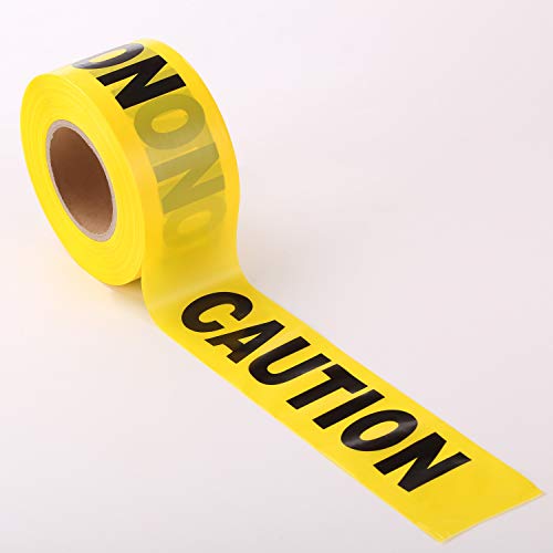 KINGPLAST Yellow Caution Tape Roll - 3 Inch 1000 Feet Warning Tape Barricade Tape Danger Tape Yellow Police Tape Non Adhesive Tape Caution Tape Crime Scene tape - Image 3