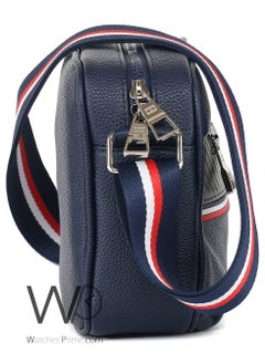 Tommy Hilfiger Plus Tommy Hilfiger Leather Crossbody Shoulder Navy Blue Men Bag  - Image 5
