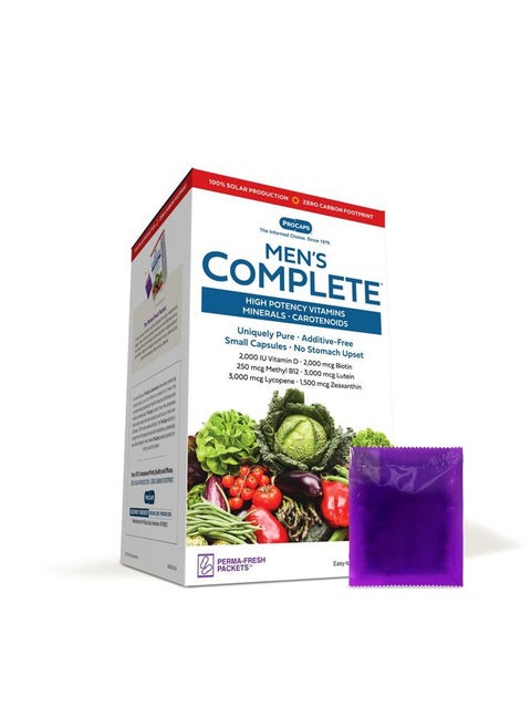Multivitamin-Men's Complete 120 Packets - High Potencies of 30+ Nutrients, Essential Vitamins, Minerals, Carotenoids. Small Easy-to-Swallow. No Binders, No Fillers, No Additives