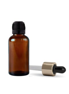 Devinez Amber Color Round Glass Bottle 50 ml Set of 6 with Dropper and Cap for Essential Oils Blends DIY skin care Cosmetics Multipurpose Bottle  - Image 2