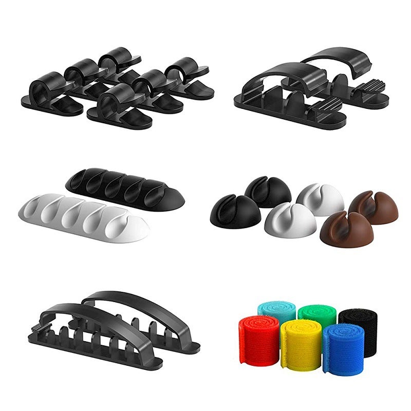Desktop Silicone Cable Organiser Cable Storage Protective Cover Tpe Network Management Diving Material Office Simple Cover - Image 5