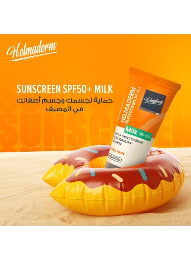 HelmaDerm Sunscreen Milk SPF50+ - 100ml - Image 3