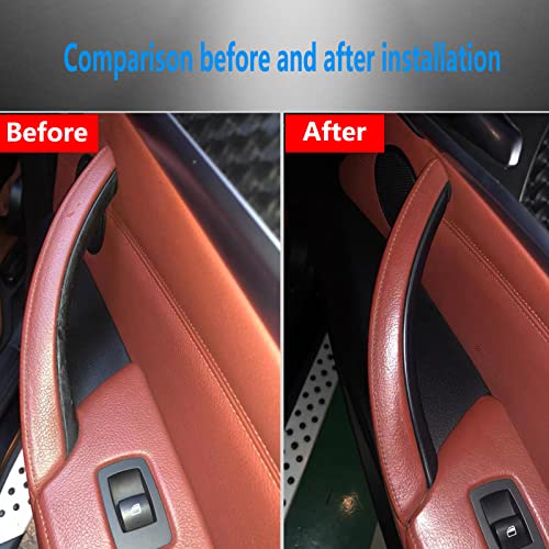 GEATaaT Door Pull Handle Cover Compatible with BMW X5 Series E70/E70 LCI 2008-2013,BMW X6 Series E71/E72 2008-2014 (3PCS) (Black) - Image 3